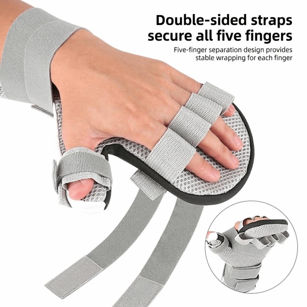 Breathable Finger Splint Detachable Hand Brace Orthotic Finger Spreader Curling Correction