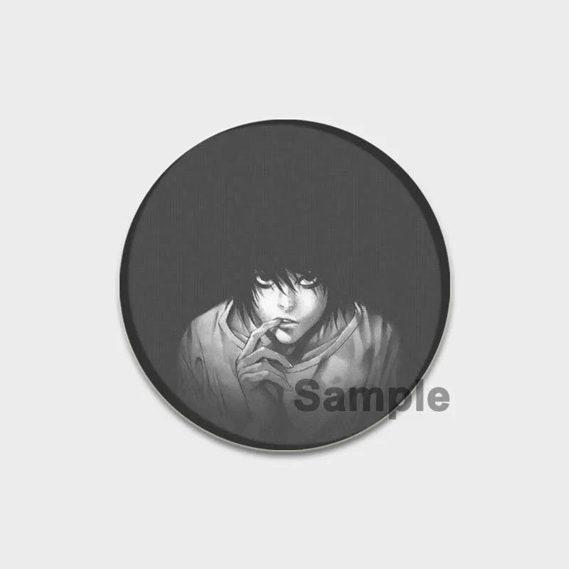 32/44/58MM Japanese Anime Death Note Enamel Pins, Round Brooch, L Killer, Yagami Light, Cosplay Badge, Backpacks Jewelry, Xmas Gifts