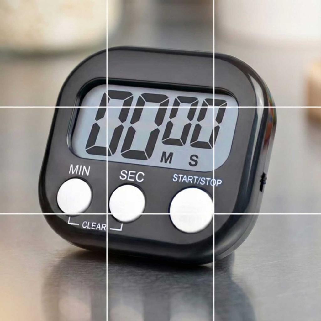Digital Kitchen Timer Large Display Countdown Count Up Timer with Loud Alarm and Magnetic Back Stand for Cooking Study Exercise