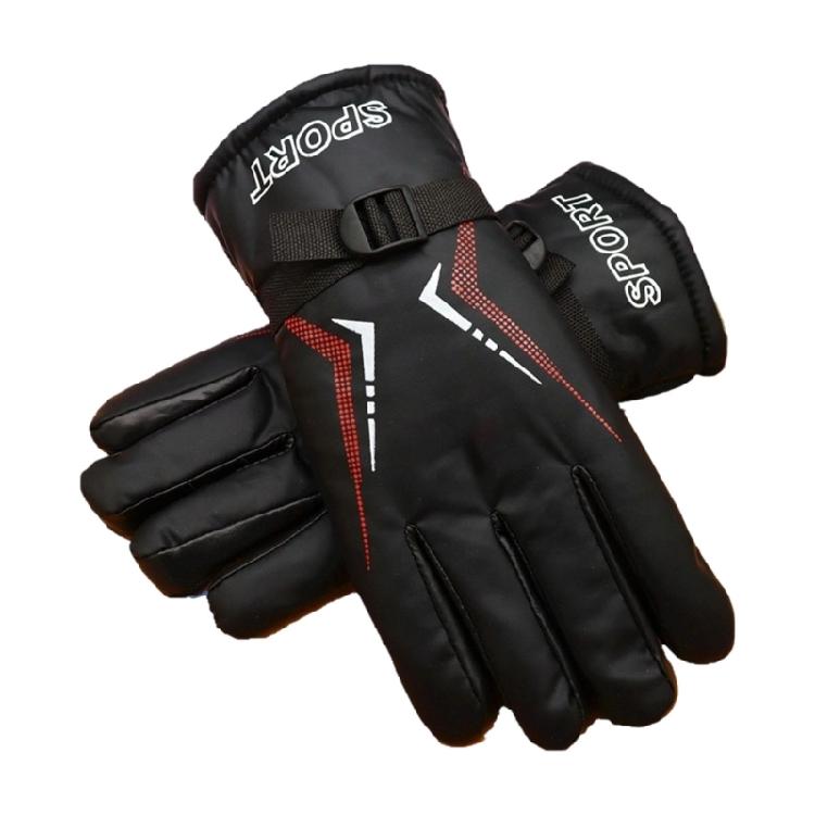 Winter Ski Gloves Warm Gloves Windproof Nonslip Ski Snowboard Gloves for Skiing Running Cycling Motorcycle чёрный