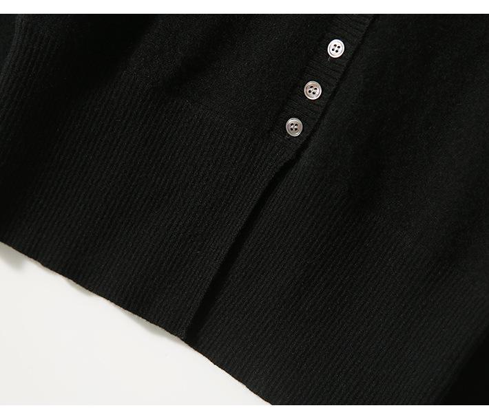 2024 Autumn Women's Round Neck Buttoned Knit Cardigan: European & American Style