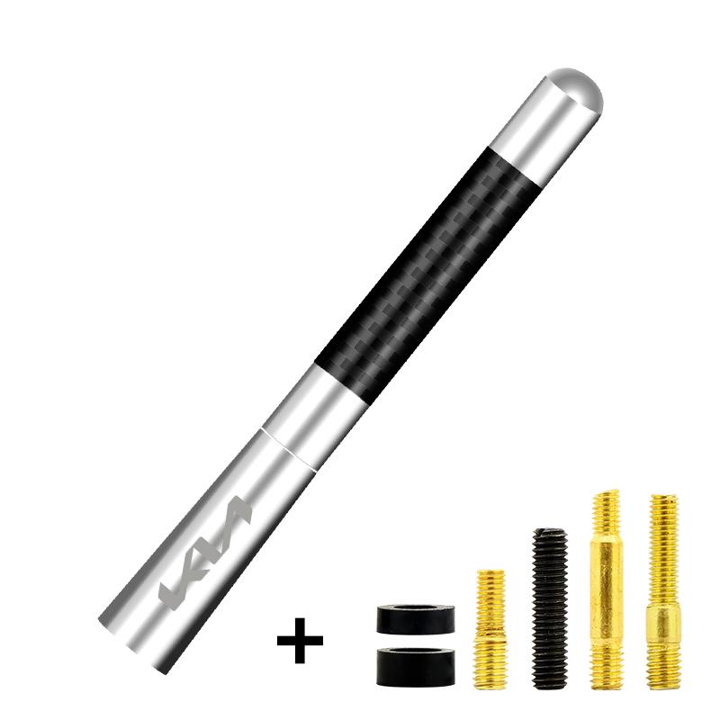 ANIE7 Carbon Fiber Car Radio Antenna Aerial For Kia Picanto rio ceed sportage cerato soul sorento Car Accessories