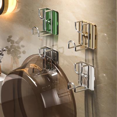 ווים לכיור אמבטיה ביתי, מארגן כיור מותקן על הקיר, מתלה וו לאמבטיה ללא קידוח, כלים