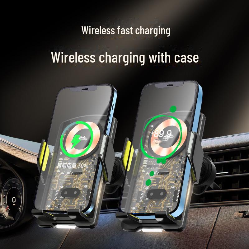 15W Fast Charging Wireless Car Phone Holder with Automatic Induction