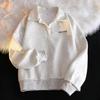 Neue dünne lockere Jacke Damen Langarm Hoodie Hongkong Stil Top