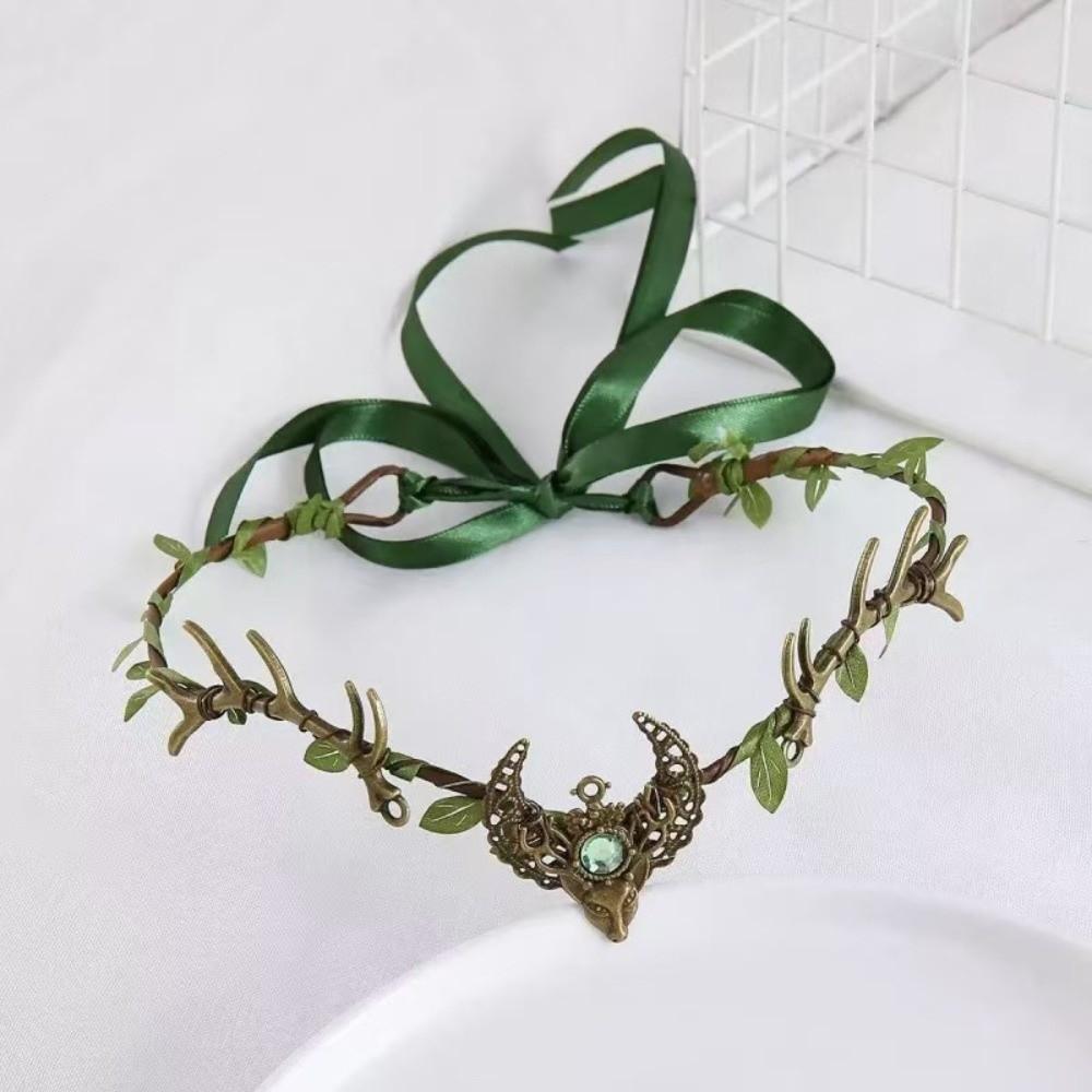 Fantasy Elven Crown Diadem Fairy Headpiece Photoshoot Elf Tiara Gothic Style