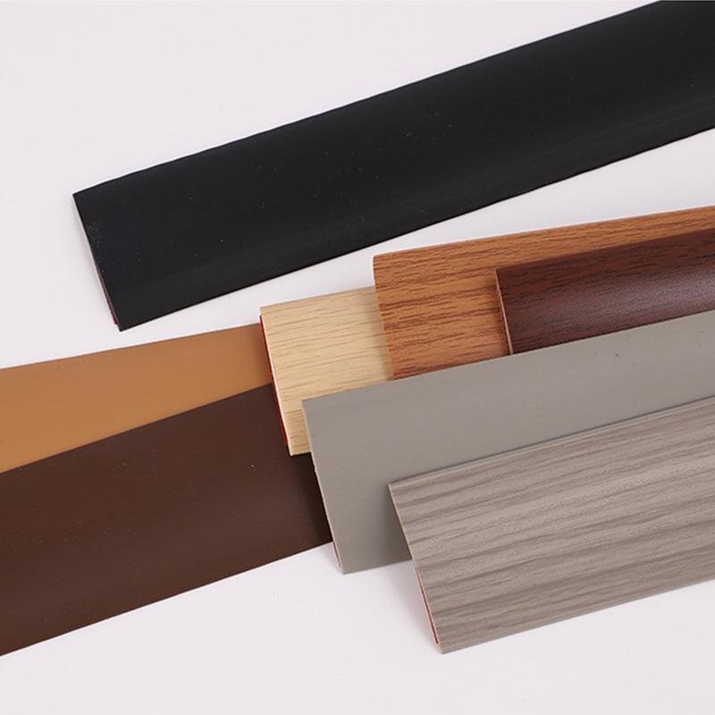 2 Pcs PVC Self-adhesive Floor Edge Protection Floor Transition Strips Threshold Strips Decorative Strips Carpet Floor Seam