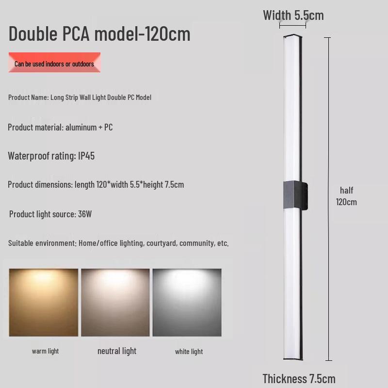 Waterproof Outdoor Wall Light for Courtyard, Corridor, Villa, Balcony, and Bedroom.