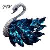 Sparkling Swan Brooch for Women, Rhinestone Decorative Lapel Shape Pin, Animal Shaped Jewelry Suits Coats Sweaters Sweater Decoration