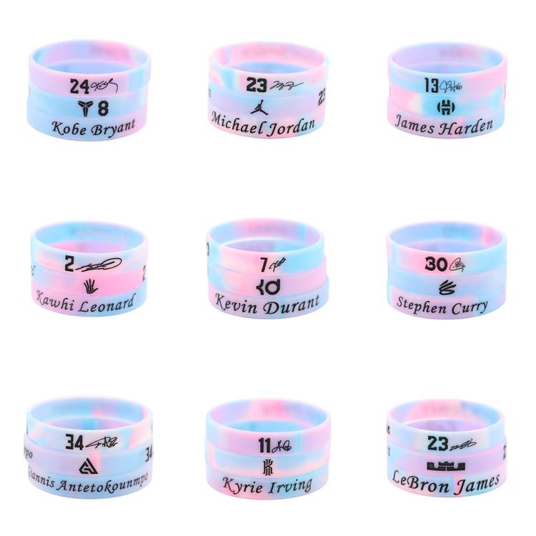 Thickened Luminous NBA Basketball Silicone Wristband: Harden, LeBron, Curry, Irving Edition