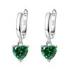 3Pieces Elegant Heart Shaped Cubic Zirconia Jewelry Set Necklace Earrings Ring Lightweight Accessories for Women