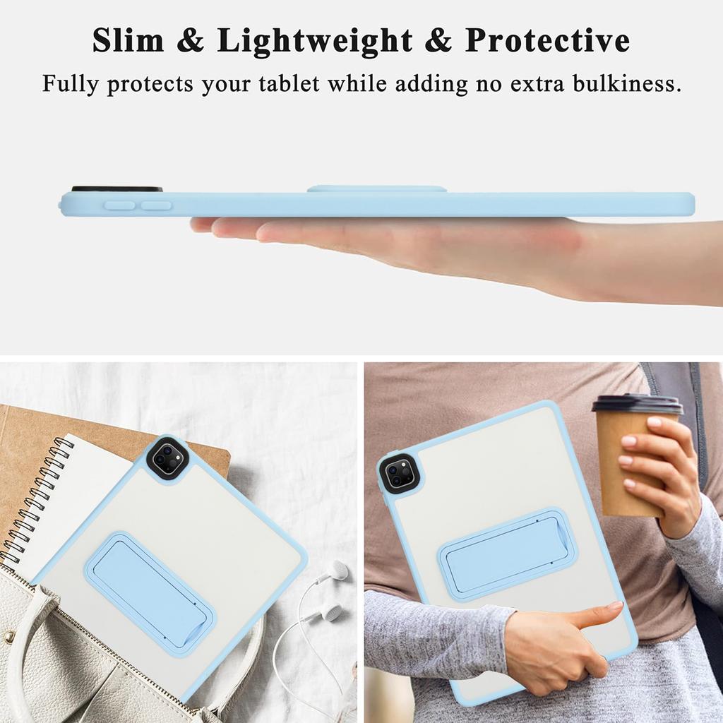 Tablet Case with Kickstand For iPad Pro 11 (2022)/(2021)/(2020) TPU+PC Skin-Touch Cover