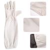 1 Pair Beekeeping Professional Gloves Anti-sting Anti-bee Breathable Canvas Sheepskin Gloves Apiculture Protect Beekeeping Tools