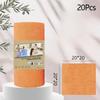 Microfiber Towel Rolls Dish Rags Wash Paper Towel  2026 Double Sided Cleaning Wipe Household Kitchen Cloth 1 Roll of 20 Sheets