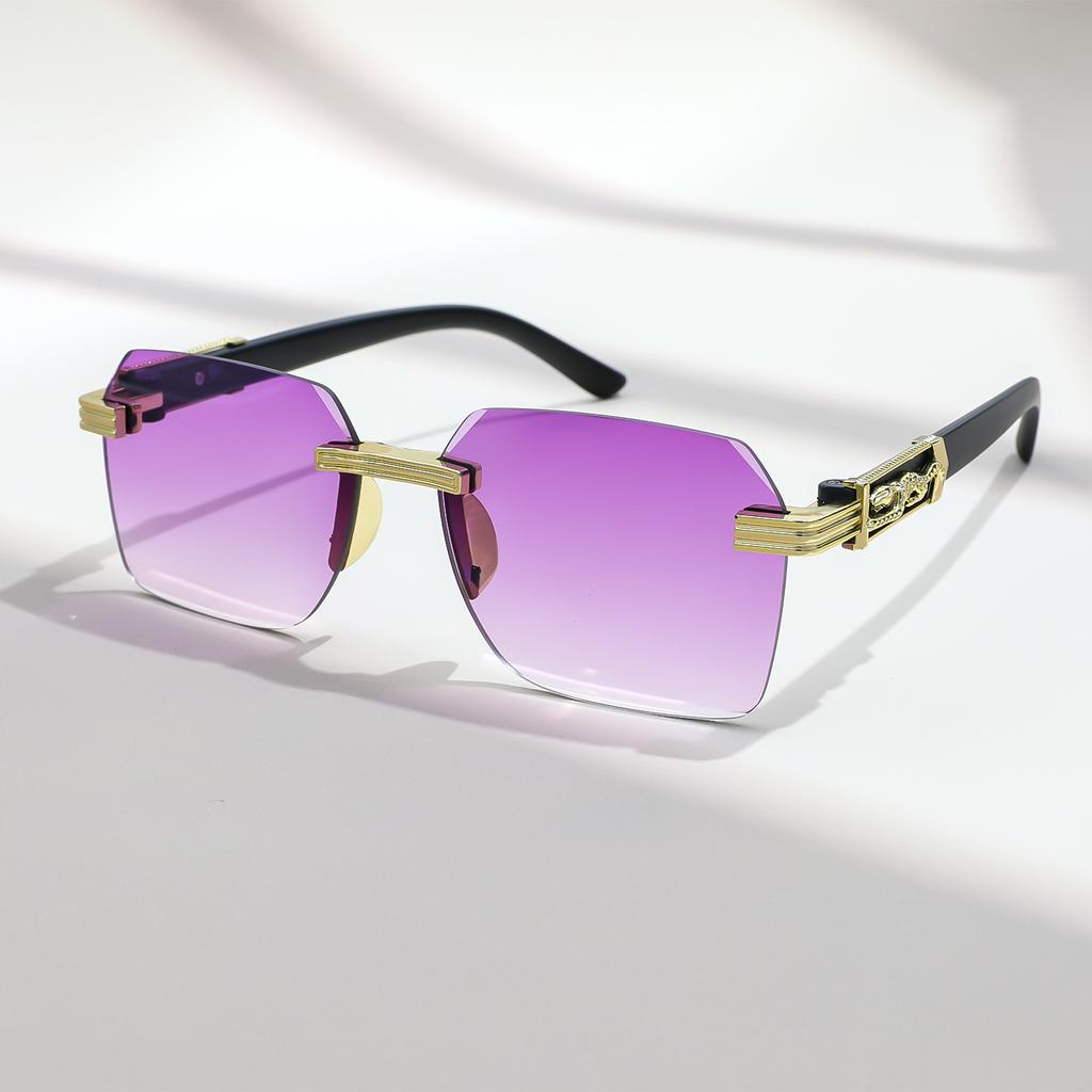 JYL Sunglasses Snake Shape Uv Protection High End Minimalist Style 1191948