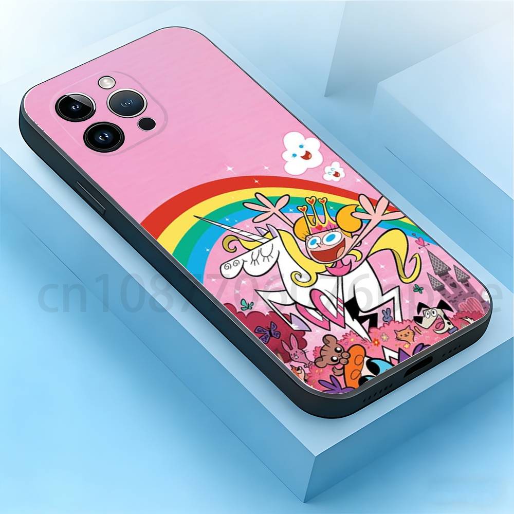 

Dee Dee Phone Case For iPhone 17,16,15,14,13,12,11,Plus,Pro Max,Mini,Soft Silicone Black Cover iPhone14Pro
