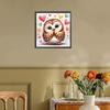 1pc DIY Paint by Number Kit Owl Frameless Canvas Wall Art Gift Idea 20x20cm