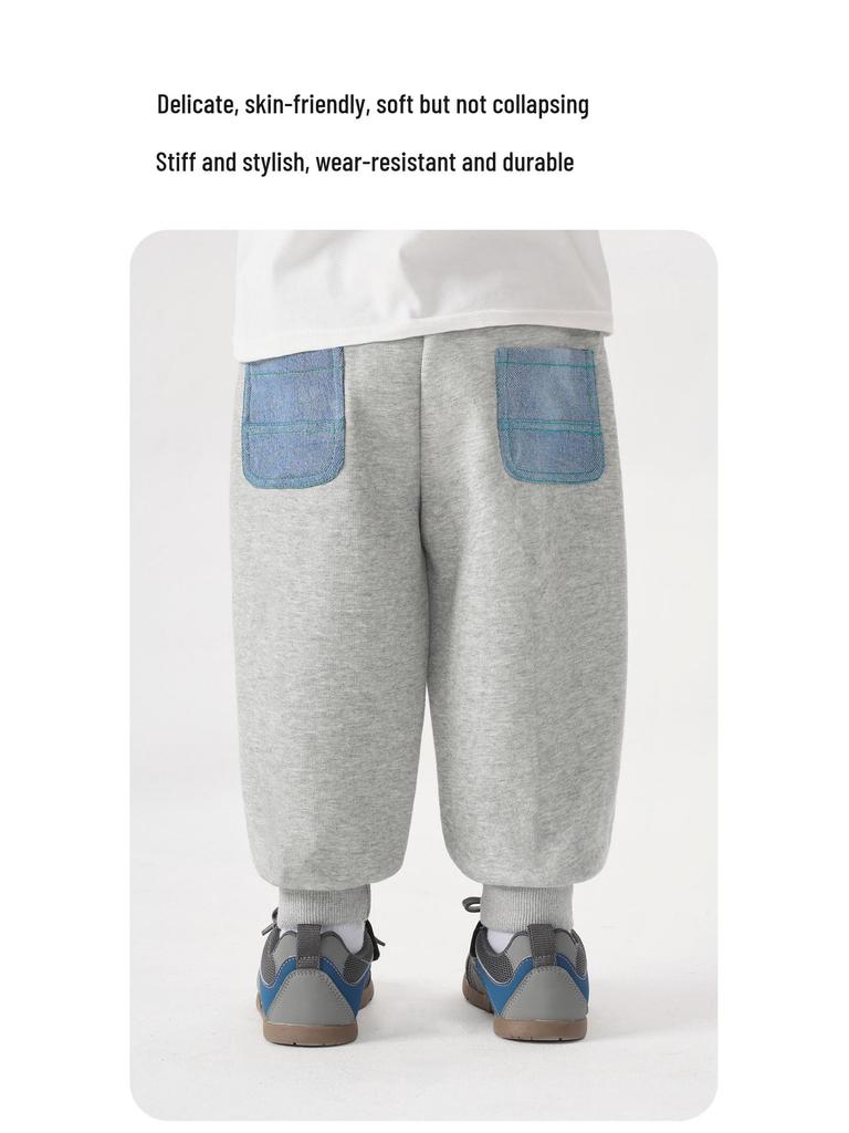 2026 European Boys' Trendy Sweatpants - Spring/Autumn Style for Kids, Baby, and Toddlers