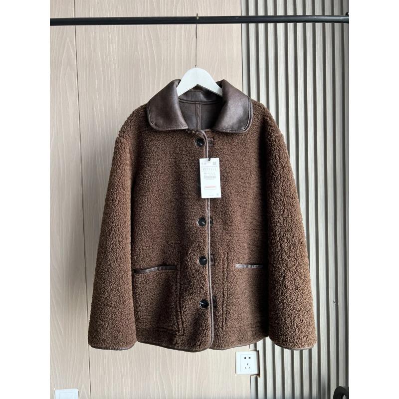 Winter Women's Maillard Imitation Double-sided Coat Warm Fur Integrated Coat