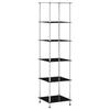 6-tier Shelf 40x40x160 Cm Tempered Glass