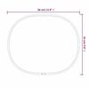 VidaXL Mural Miroir de Maquillage Coiffeuse Cosmétique Décoration de Chambre à Coucher Salle de Bain Salon Intérieur Noir 348221