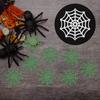 50pcs Halloween Decor Spider Web Plastic Cobweb Artificial Spider Web Holiday Accessories for Halloween Scene Decoration Props