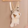 Large Capacity Children Backpack Doll Animal Shoulder Bag Soft Plush Bear Crossbody Bag  Gift