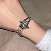 Shiny  Choker For Women Luxury Delicate Punk Splicing Chain Necklace Bracelet Temperament Collars Buckle Shape Jewelry