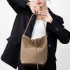 Small Commuter Leather Portable Bucket Bag Lazy Wind Ladies Large Capacity Girls Premium Sense Shoulder Bag Women
