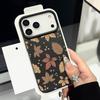 Herbst-Ahornblatt-Muster Handyhülle Für iPhone 17 Pro Max Funda iPhone 16 Pro Max 15 14 13 12 11 16e Air-Leder-Textur Abdeckung Coque