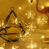 Runtow 1.5M/3M/6M Christmas Snowflakes String Light, 2025 Merry Christmas Decor for Home,Xmas Tree Ornaments , 2026 New Year