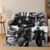 3D Jose Pedro Balmaceda Pascal Star Flannel Blanket Soft Warm Blanket for Bedroom Living Room Bed Travel Camping Picnic Gift