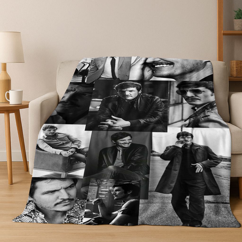 3D Jose Pedro Balmaceda Pascal Star Flannel Blanket Soft Warm Blanket for Bedroom Living Room Bed Travel Camping Picnic Gift