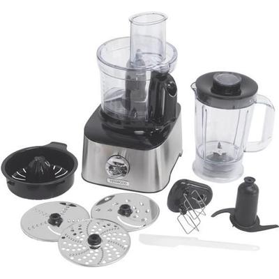 KENWOOD MultiPro Compact FDM301SS Stainless Steel Multifunction Robot - Blender, Citrus Press, 3 Discs, Double Whisk, Kneader, Spatula