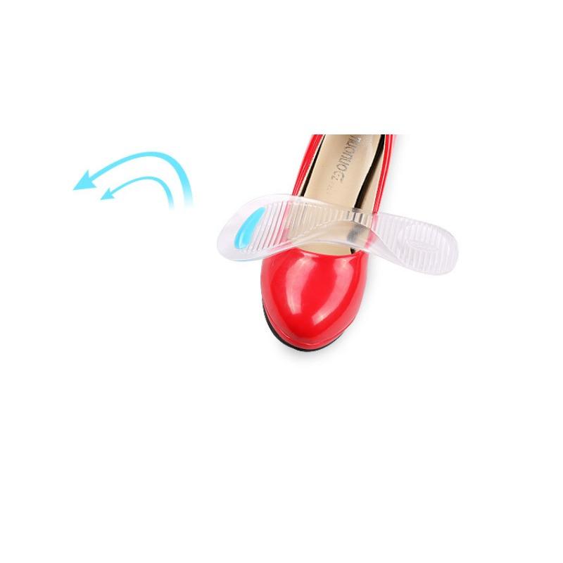 Two-color New Seven-point Pad GEL High Heels Thickened Massage Anti-wear Feet Thickened Arch Transparent Women's Foot Pads