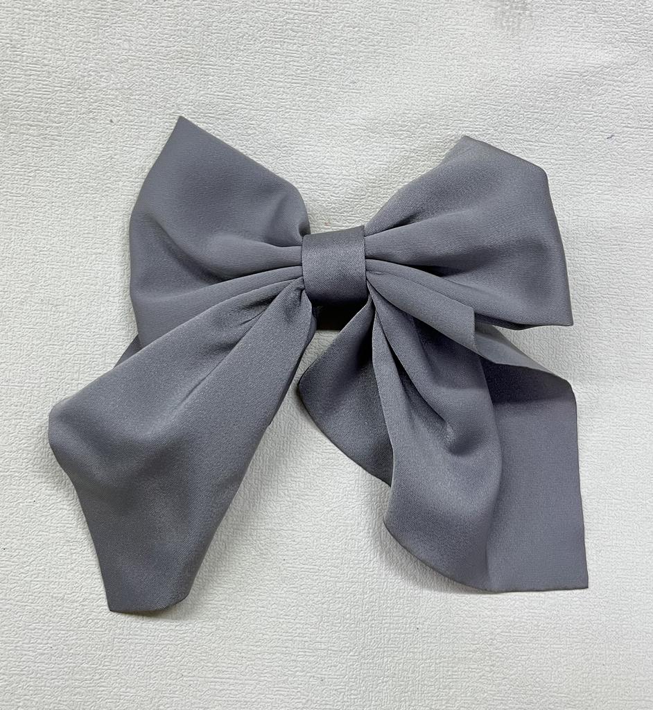 Eleganckie Duże Kokardy Wstążki Klipsy do Włosów Jednolite Satynowe Wsuwki Dziecięce Modne Spinki Opaska Dzieci Butikowe Akcesoria do Włosów