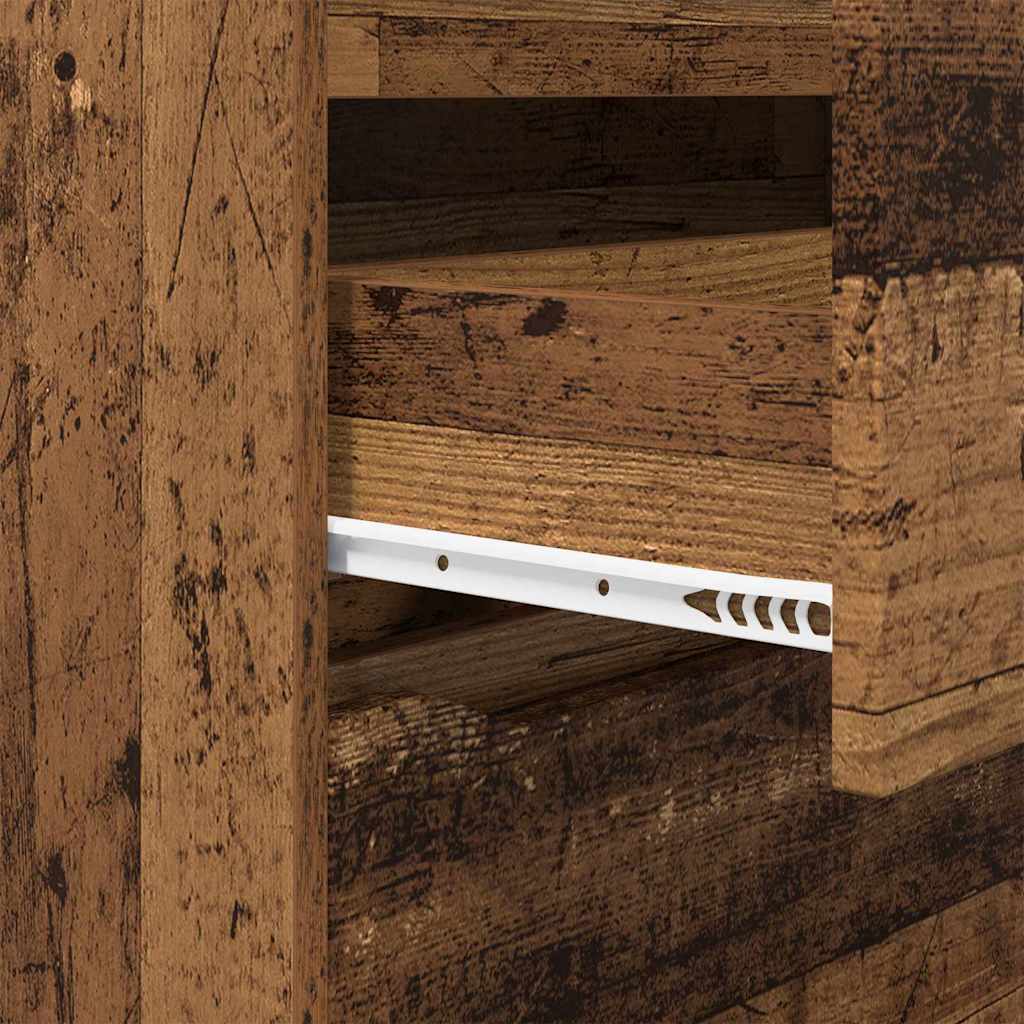 Storage Cabinet Reclaimed Wood Look 80 x 31 x 81 cm Engineered Wood
