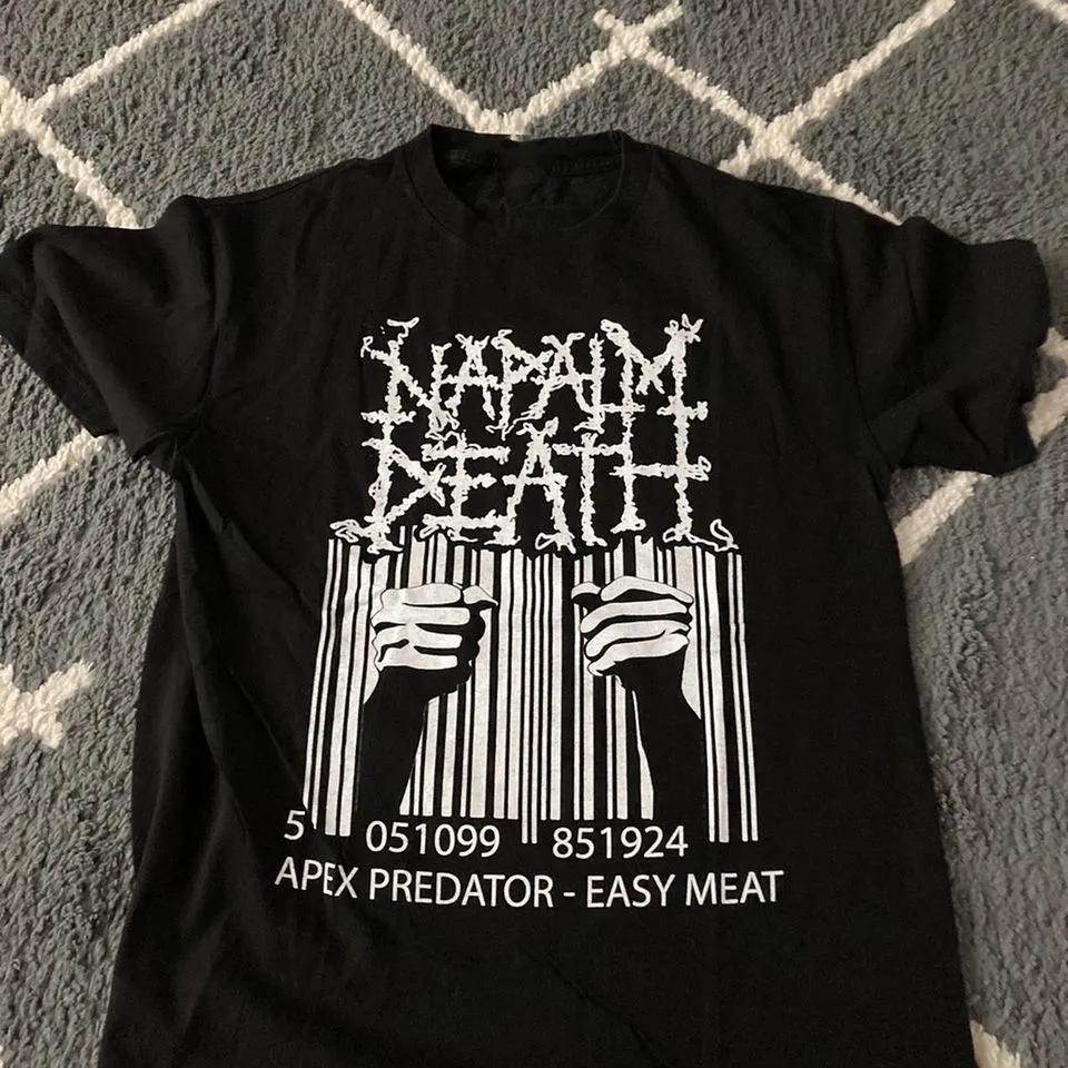 Unisex Short Sleeve Crew Neck Cotton T Shirt Napalm Death XXXXL