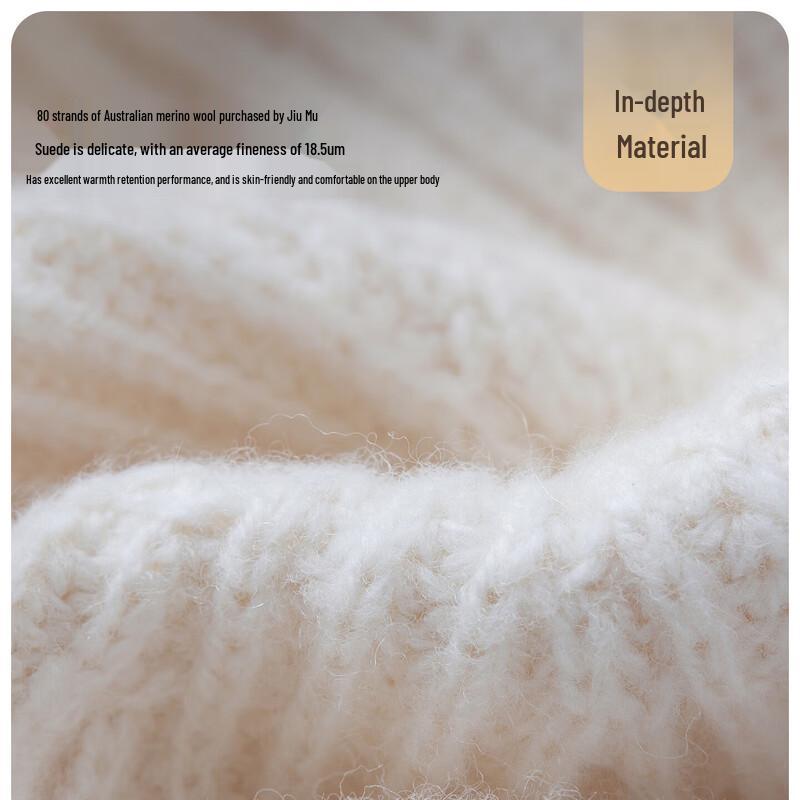 JIUMU Women's Pure Wool Winter Knit Baseball Cap