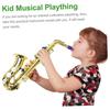 Silver Gold Children Toy Trumpet Four-tone Musical Instruments Kids Saxophone Toy  Family Fun