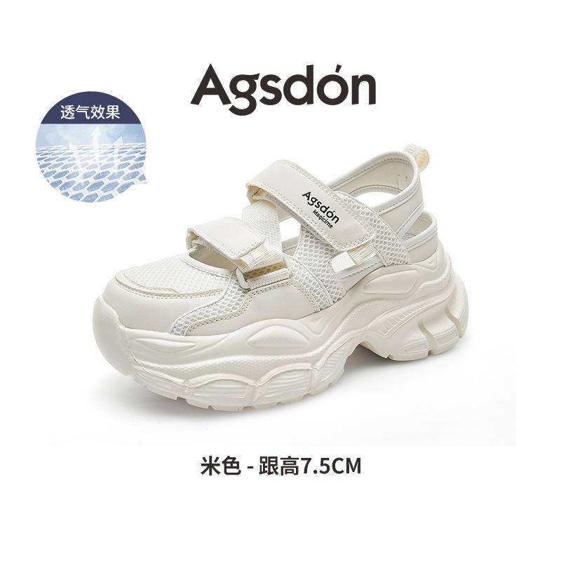 Platform-soled Sports Sandals Women's Summer New Hollow Sports Dad Shoes Casual Creek Shoes