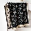 Imitation Cashmere Winter Fringed Shawl Fairy Wind Butterfly Versatile Mori Series Thickened Warm And Cold Scarf Dual-Purpose