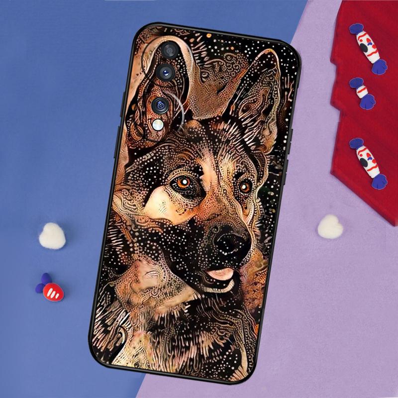 Cartoon German Shepherd Dog Case For Honor 200 Pro 50 70 90 X8a X9a X8 X9 X8b X9c X9b Honor Magic 7 Lite 5 6 Pro Cover