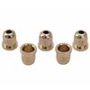 Musiclily Pro 13.2mm Steel Bass String Bushings for 4/5-String Electric Basses, Gold (Pack of 5)