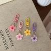 1-10pcs Colorful Flower Pendant Simulation Resin Flower Decoration Keychain Headphone Case Mobile Phone Pendant Jewelry Gift
