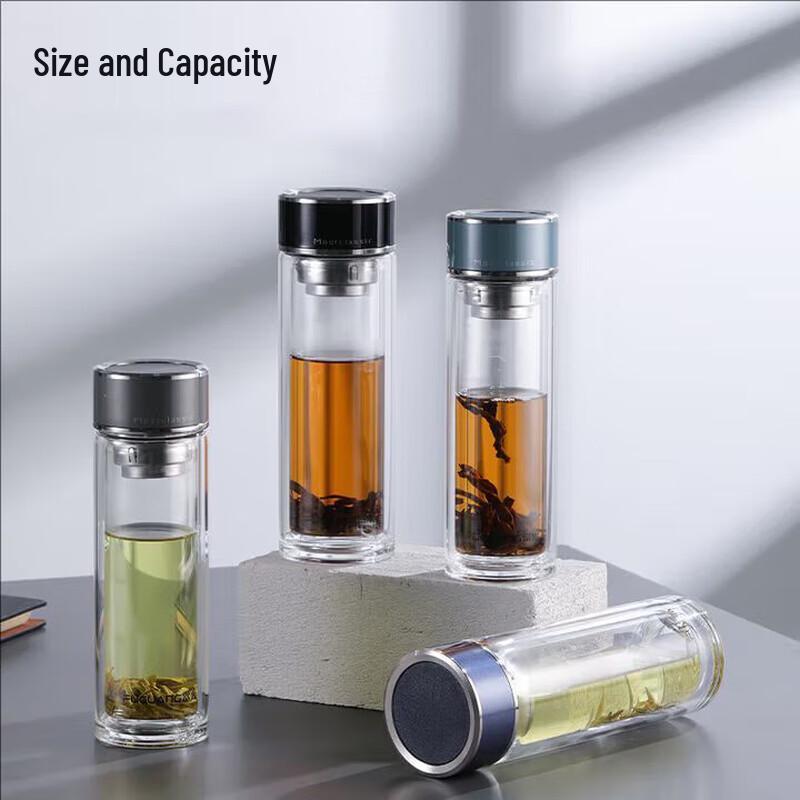 Fuguang Antibacterial Double-Layer Glass Travel Mug