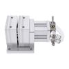 Pneumatic Vise 3mm Stroke Aluminum Clamp Fixture for Drilling Grinding Engraving