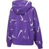 New Nike Sweatshirt Women's Space Purple/Wolf Gray FB8744-599