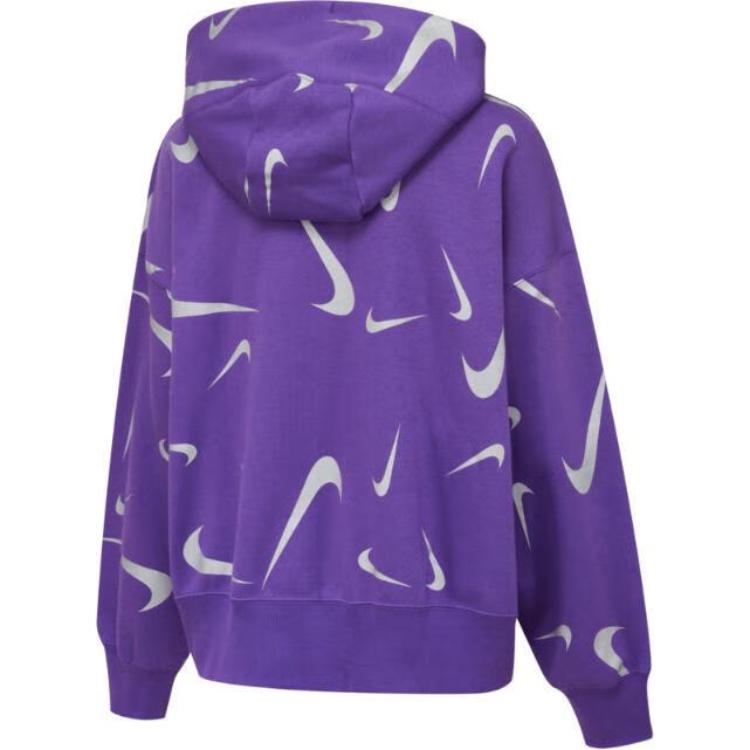 New Nike Sweatshirt Women's Space Purple/Wolf Gray FB8744-599