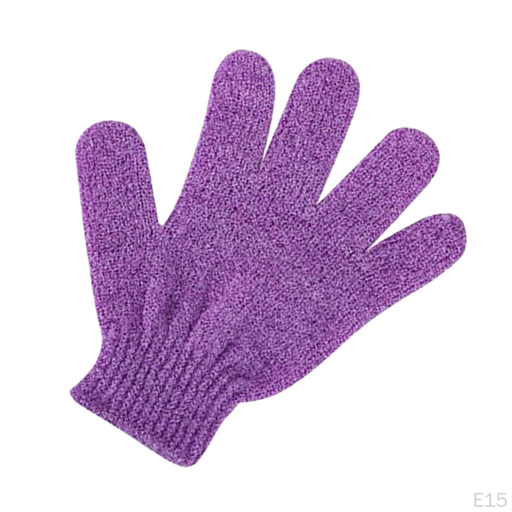3 Pair Nylon Bath Shower Exfoliating Scrubber Gloves For